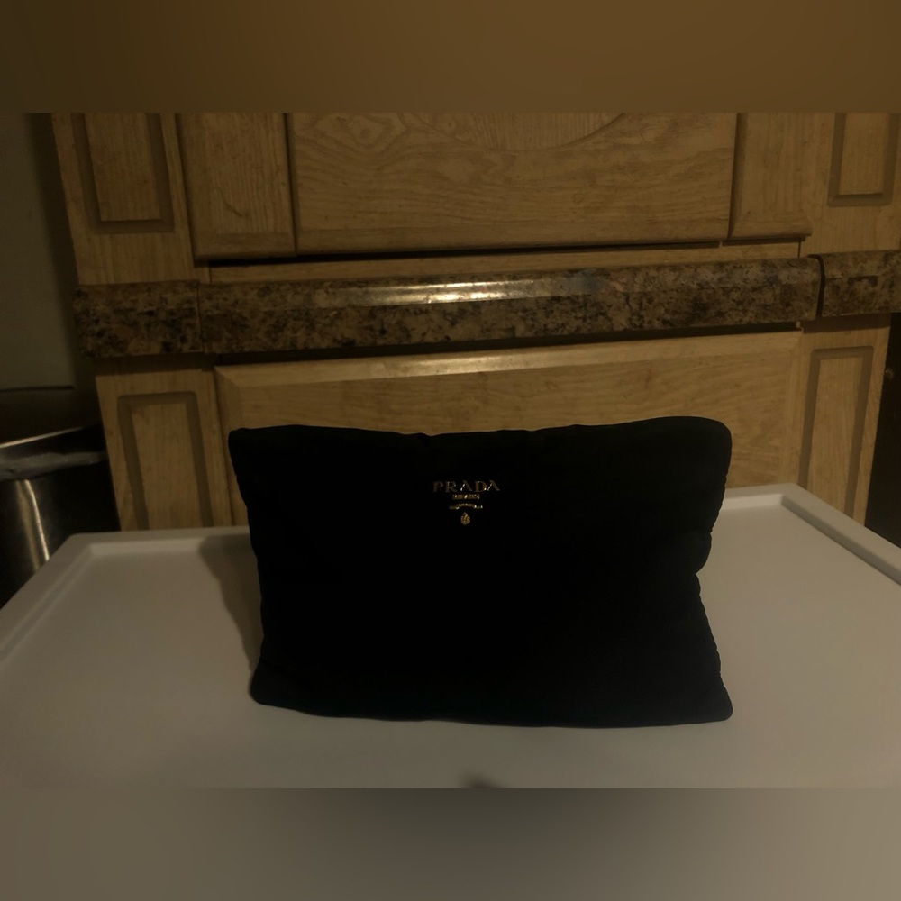 Prada nylon makeup bag / clutch